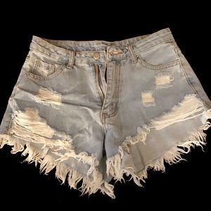SHEIN/ Medium light wash shorts